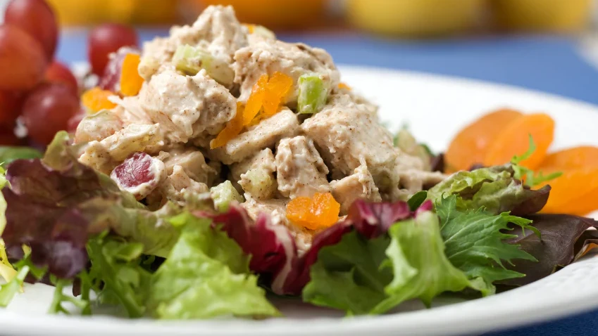 Image of Garlic Herb Tuna Salad with Apricots