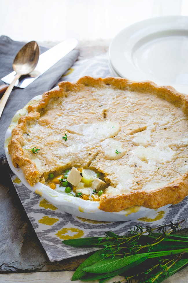 Image of Chicken Pot Pie with Cheddar Crust