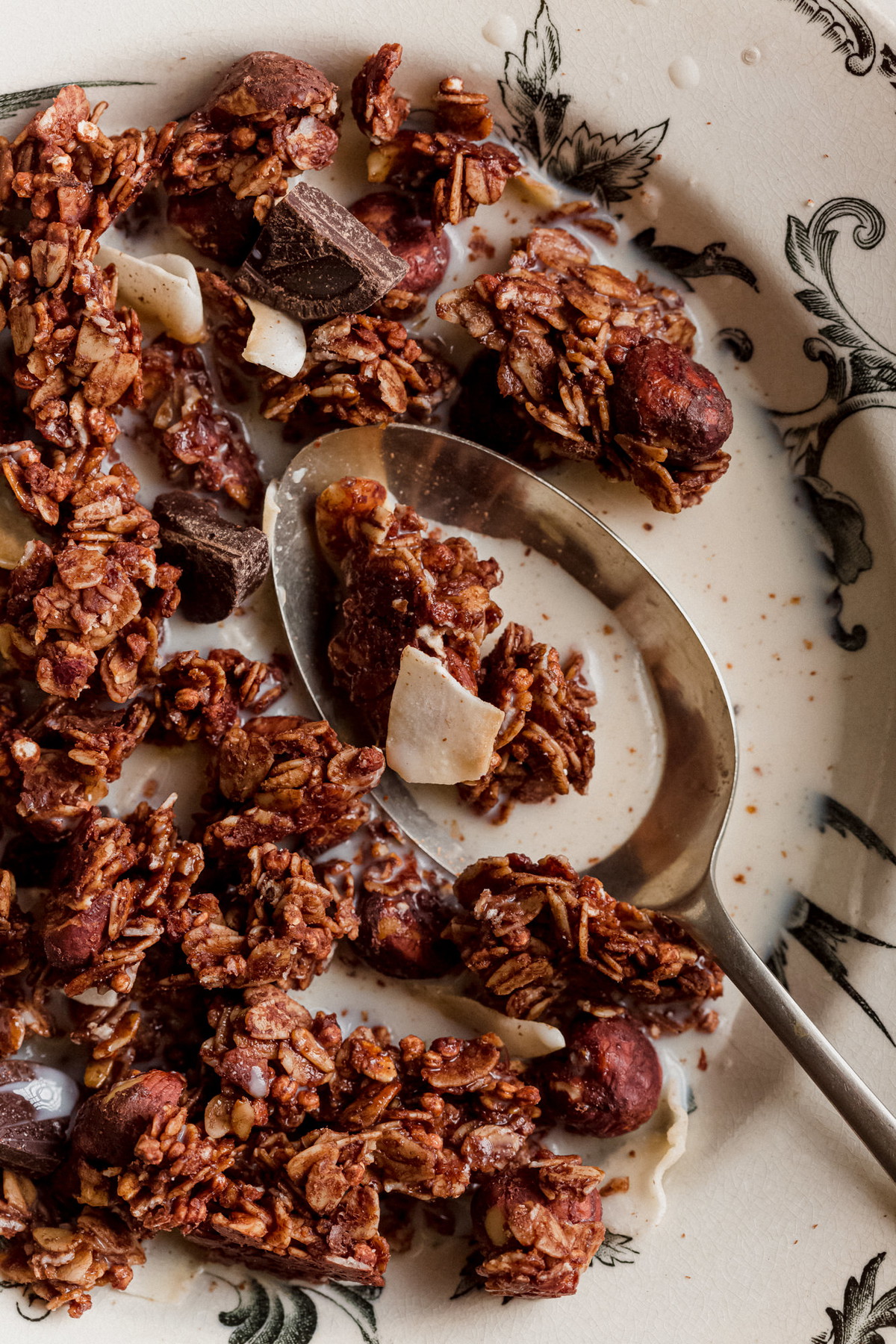 Granola de chocolate saludable
