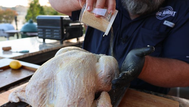 Image of Melt one stick of butter and brush over the skin....