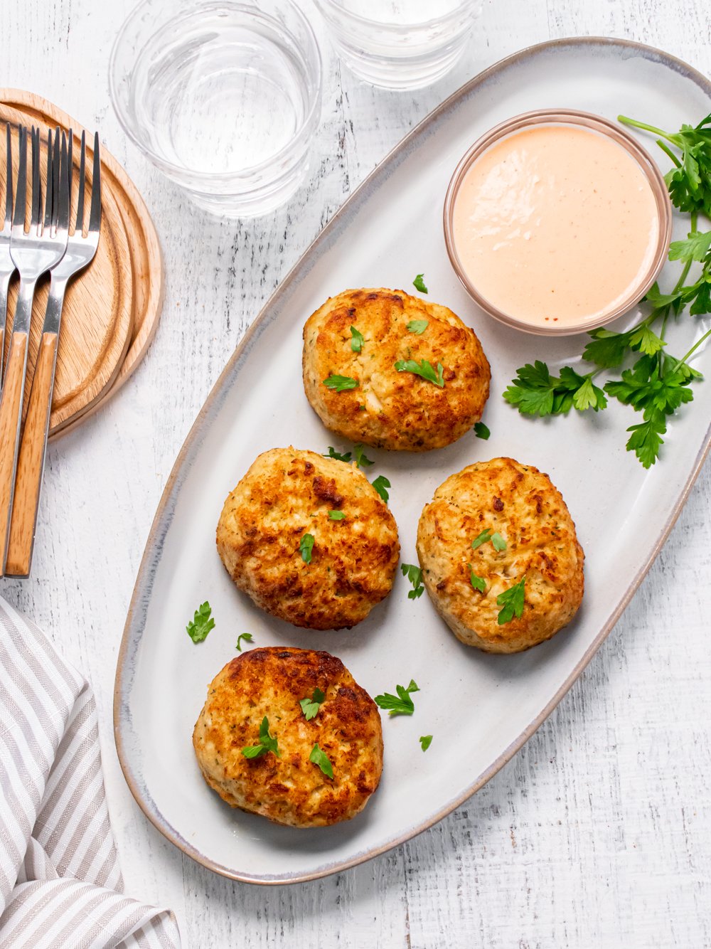 Maryland Crab Cakes with Little Filler | Life's Ambrosia
