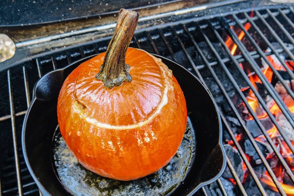 Image of Beer & Cheese Stuffed Pumpkin