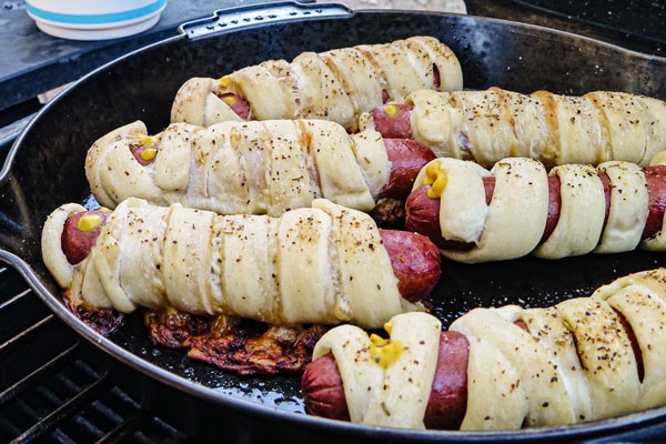 Image of Cheesy Wagyu Mummy Dogs