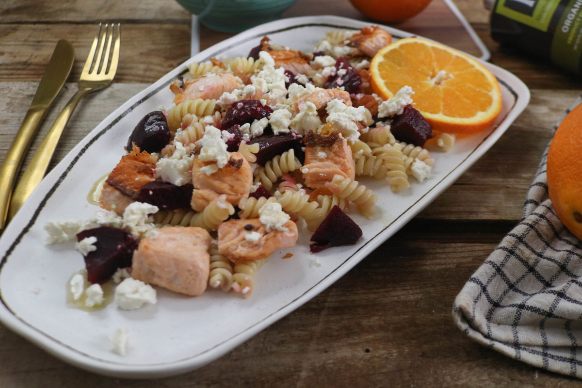 Recipe-66 Beetroot Salmon Salad with Orange Vinaigrette