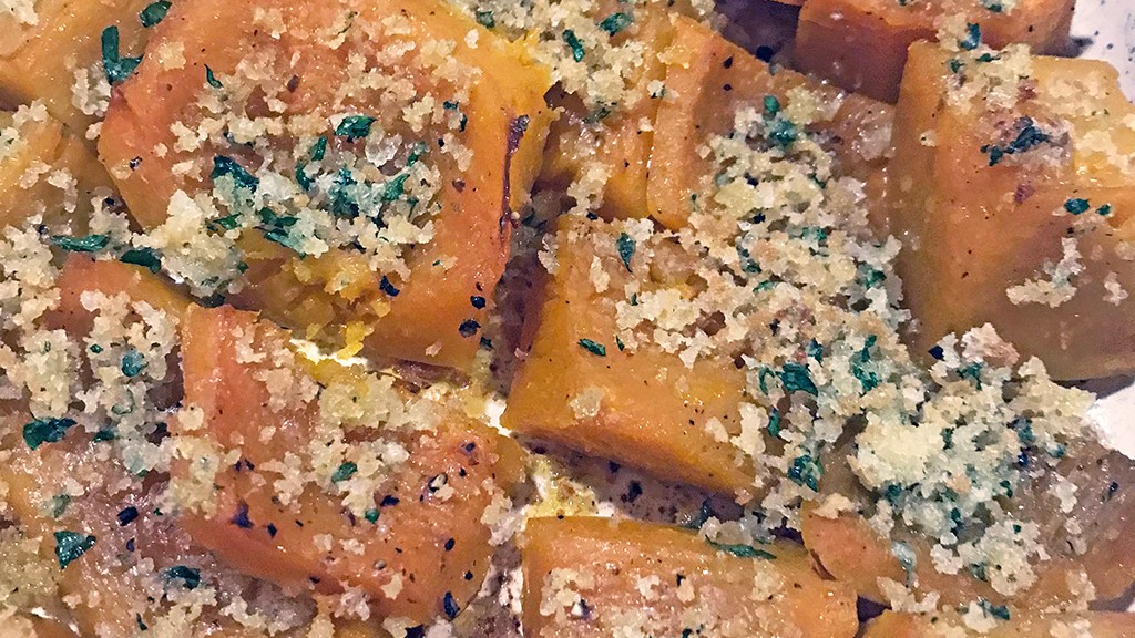 Image of Honeynut Squash with Garlic Parmesan Crumbs