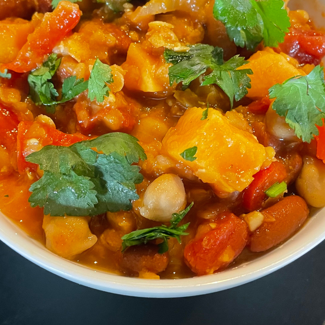 Spicy Harissa Lentil & Butternut Squash Chili created