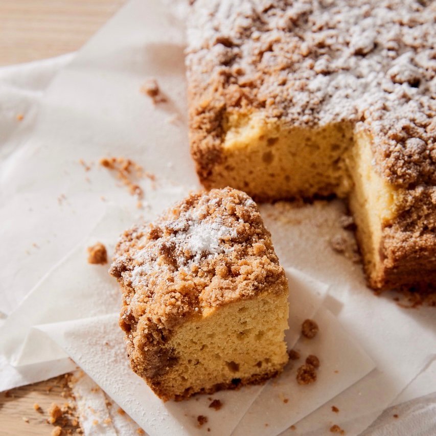 Caramel Apple Crumb Cake — The Redhead Baker