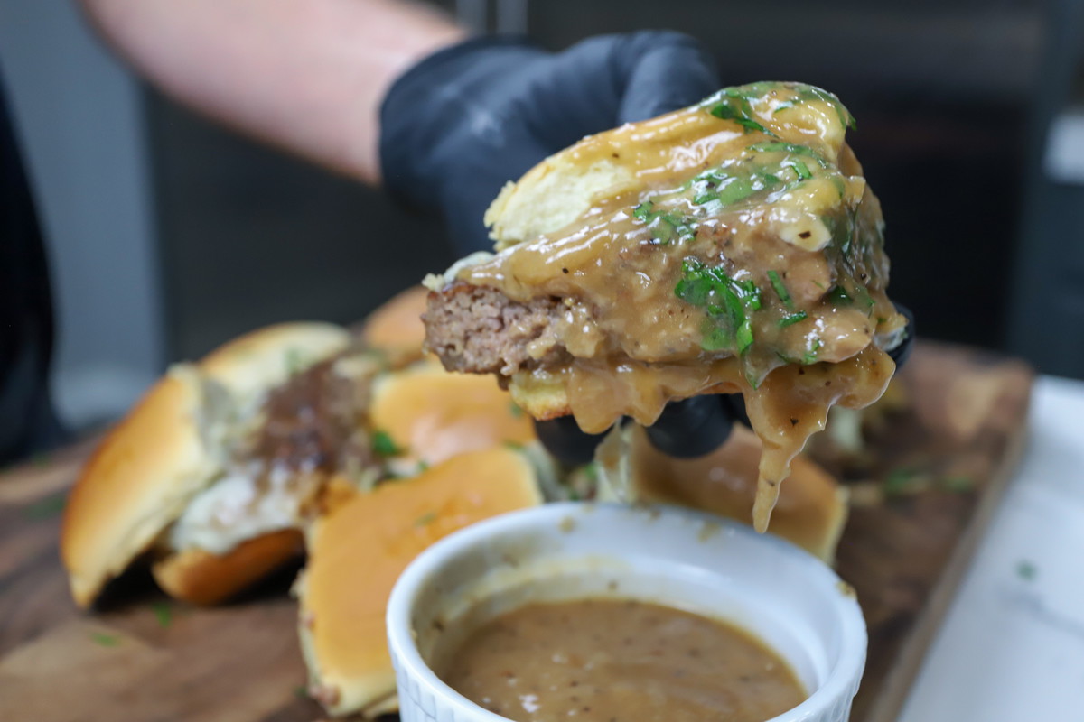 Salisbury Steak Sliders