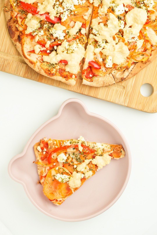 Image of Libapizza med sötpotatis och hummus