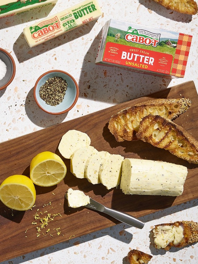 Image of Lemon Black Pepper Compound Butter