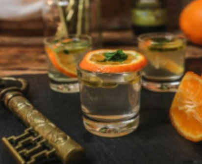 Image of Recipe-194-Kamikaze Shots with Clementine, Mint and EVO