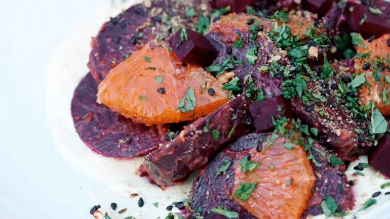 Image of Beet and Orange Salad with Moroccan Spices