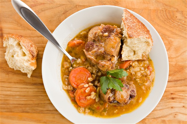 Image of Delicious Beef and Barley Soup