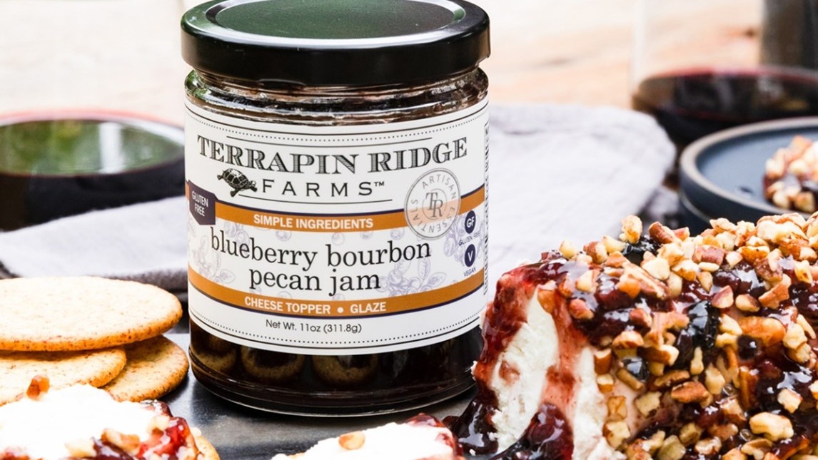 Image of Blueberry Bourbon Pecan Goat Cheese Log
