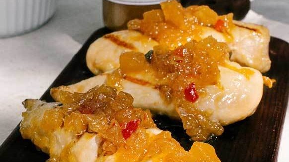 Image of Grilled Chicken with Pineapple Habanero Sauce