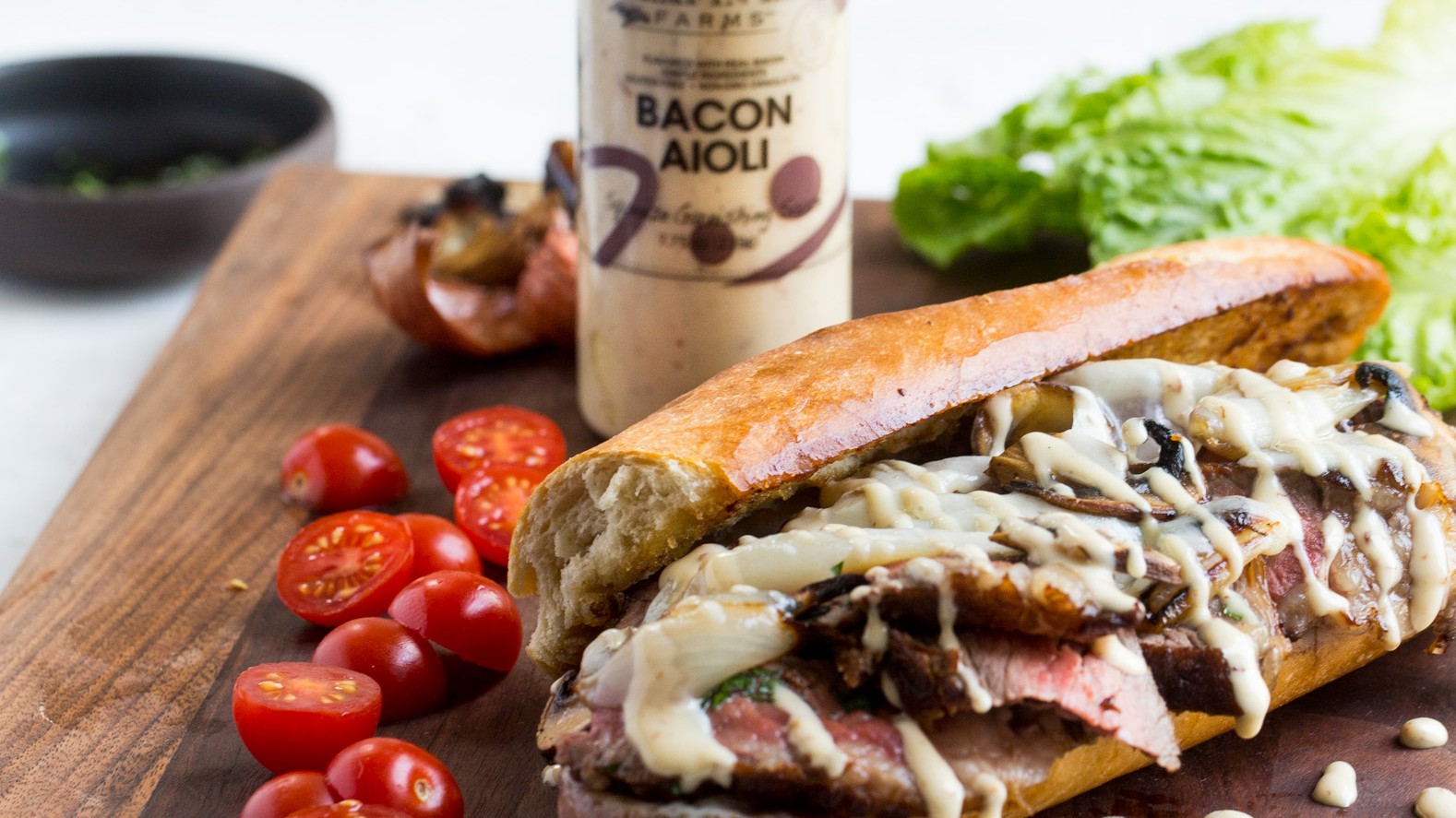 Image of Steak Sandwich with Bacon Aioli