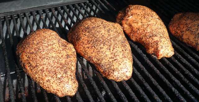 Image of Place the turkey breast on the pit and smoke for...