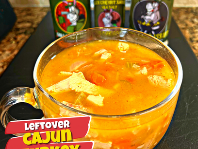 Cajun Leftover Turkey Soup (Low Carb Gumbo)
