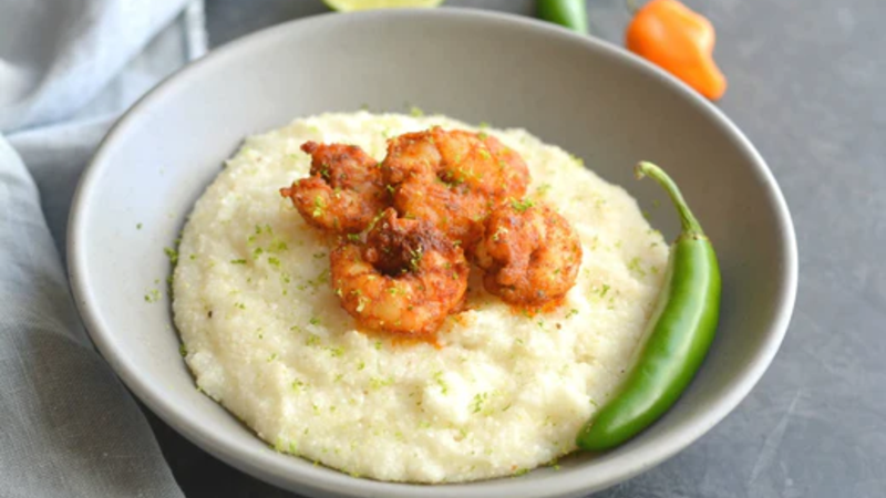 Image of Spicy Thai Shrimp & Grits