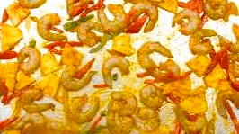 Image of Broiled Shrimp and Pineapple
