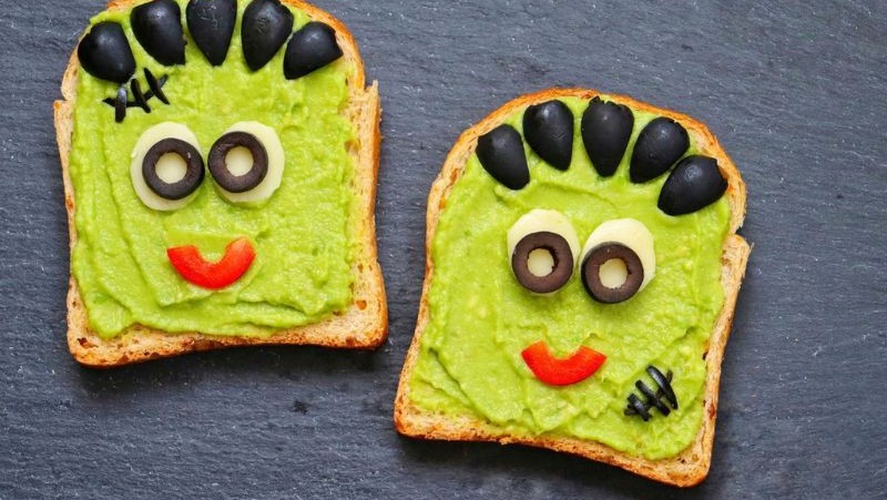 Image of Frankenstein Avocado Toast