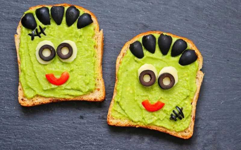 Frankenstein Avocado Toast - Image by Yum