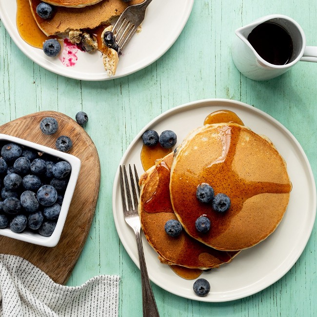 Image of Blueberry Flax Pancakes