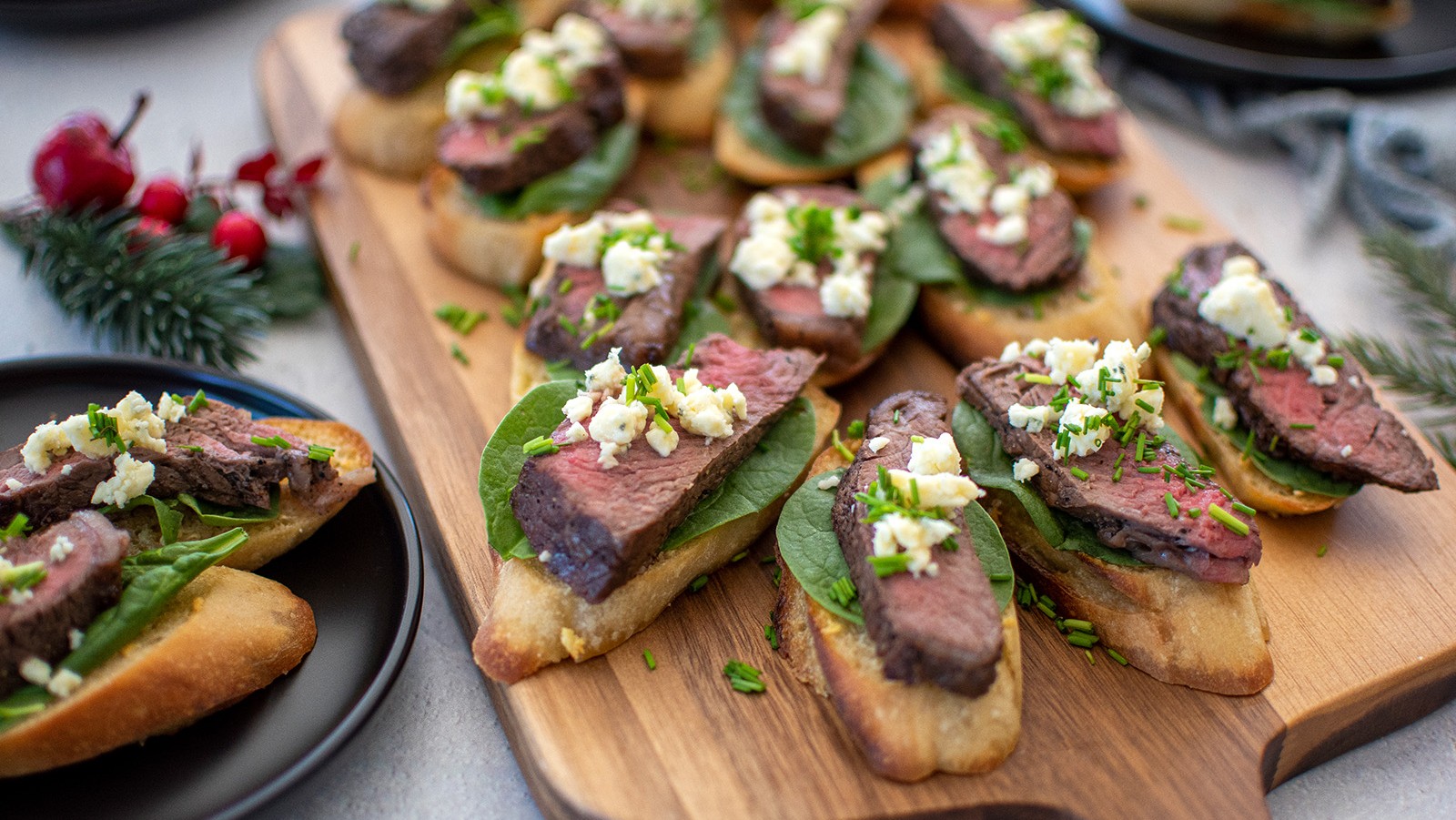 Image of Garlic Steak Crostini