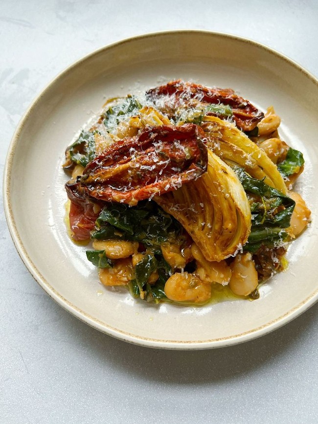 Image of Butter Beans, Fennel + Slow Roast Tomatoes