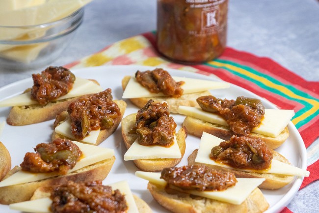 Image of Caponata Fontina Crostini