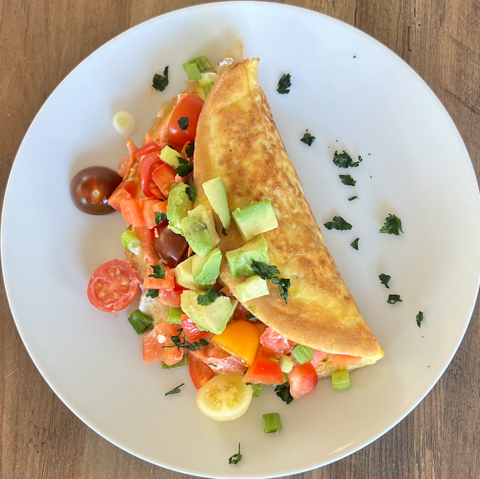 Image of Salmon and Veggie Omelet