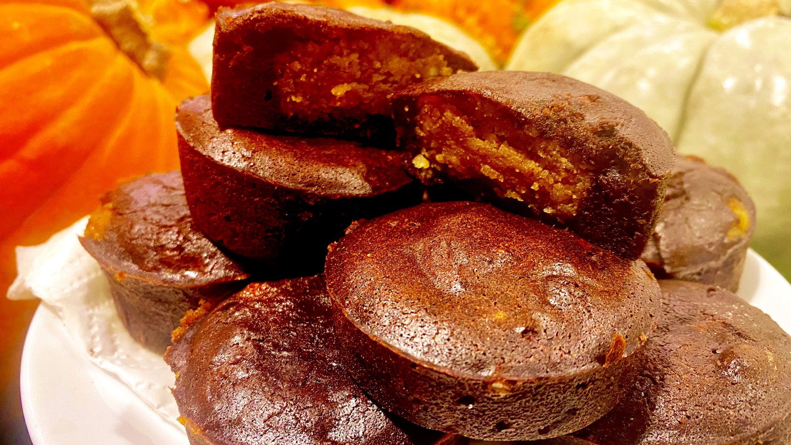 Image of Almond Buttercup Brownies with Pumpkin Spice