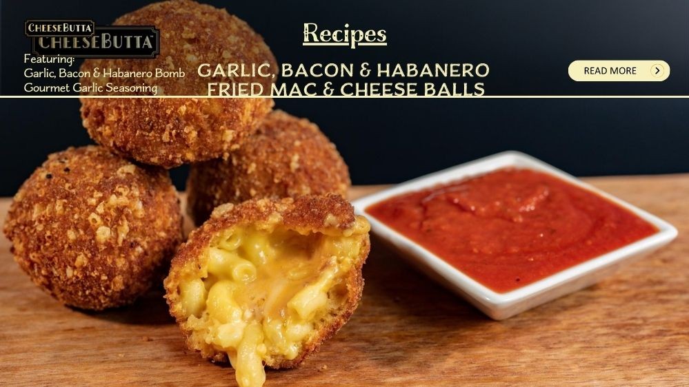 Image of Garlic, Bacon & Habanero Cheese Bomb MAC'n CHEESE with Parmesan & Garlic Gourmet Seasoned Crust