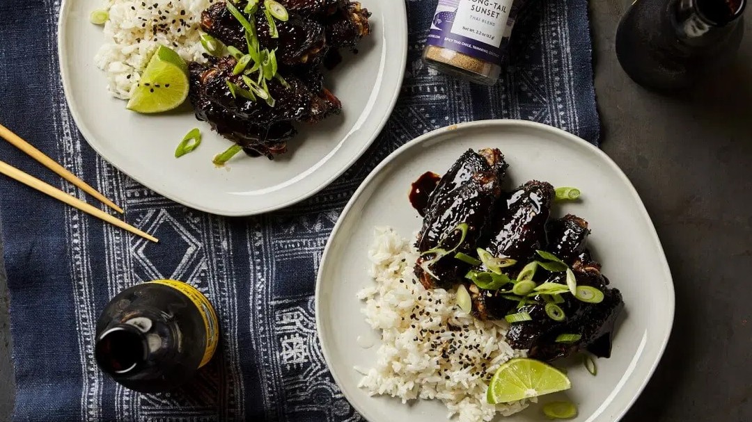 Image of Thai Inspired Sticky Glazed Chicken Wings