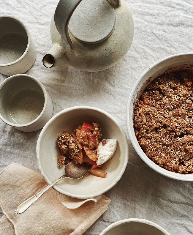 Image of Autumn Fruit Sesame Crumble