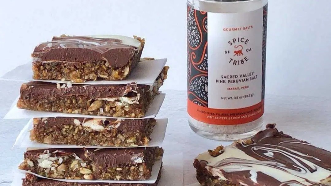 Image of Pumpkin Seed Bars with Chocolate Swirl Topping