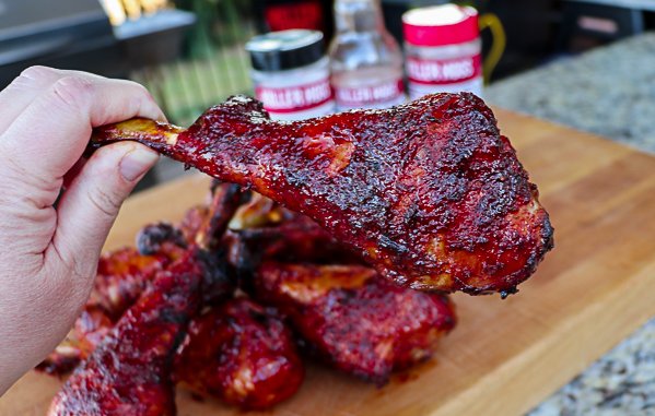 Image of Glaze each turkey leg with the vinegar sauce and continue...