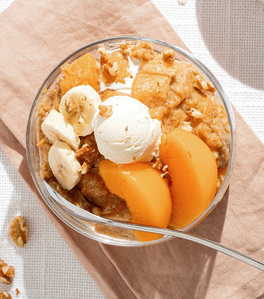 Easy crockpot dessert! #peaches #summer #recipes #desserts #sweets #cooking  #easy #life #lifehacks #viral #wow #omg #reel #reels #viralreels  #reelsviral #fyp #f… in 2023