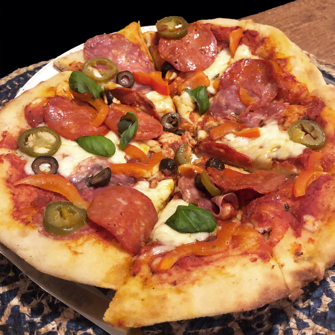 Pizza Spianata e Chorizo Picante