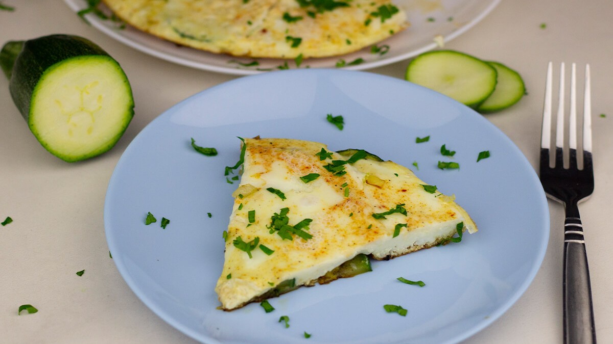 Image of  Proteinreiches Zucchini Omelette