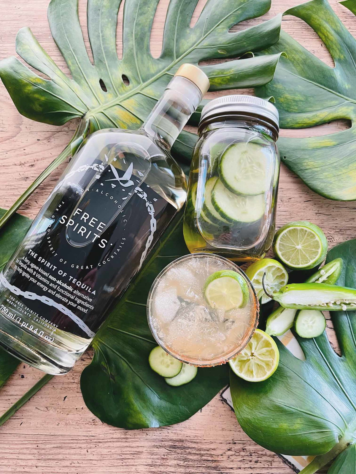 Cucumber Jalapeño Margarita (Non-Alcoholic)