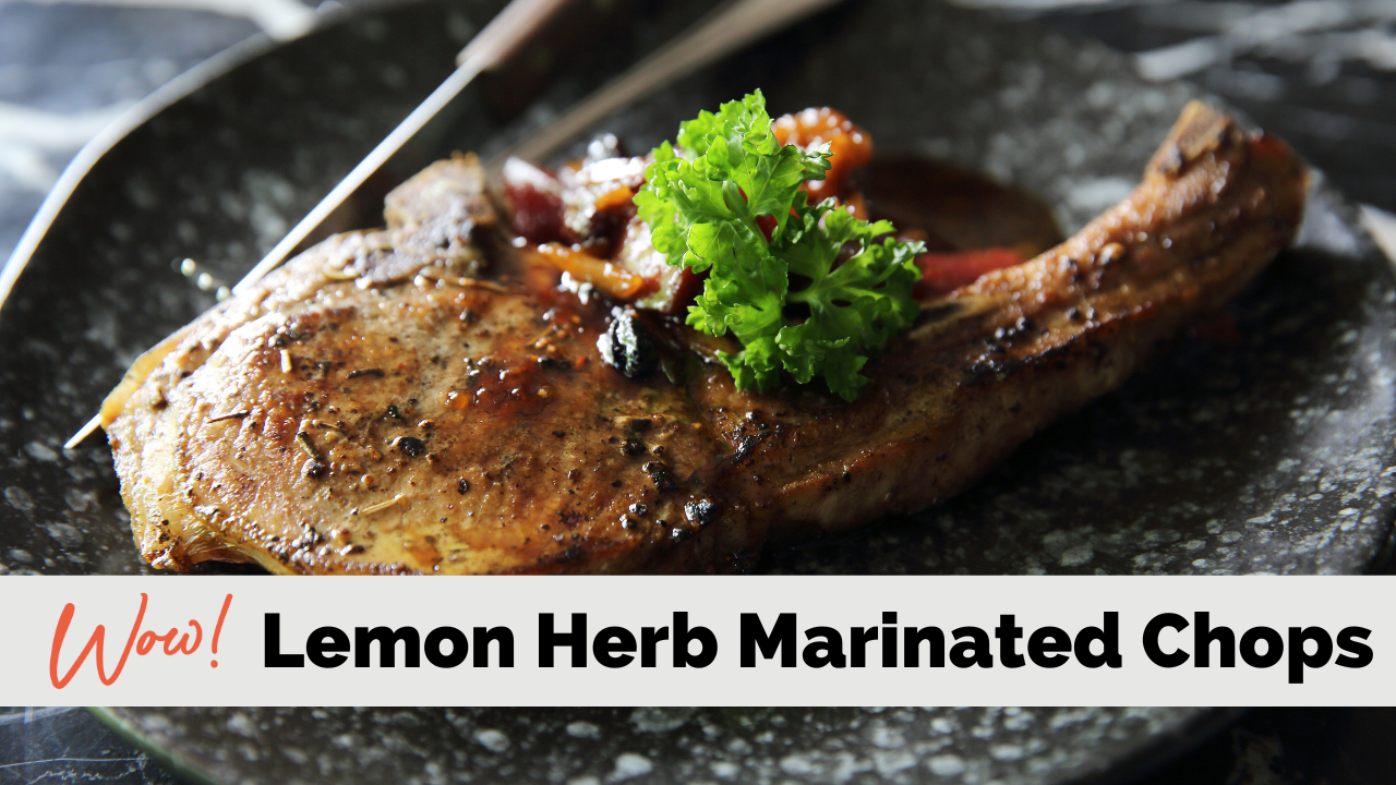 Image of Lemon Herb Marinated Pork Chops