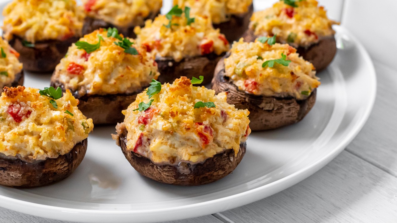 Image of Quick Crab Stuffed Mushrooms