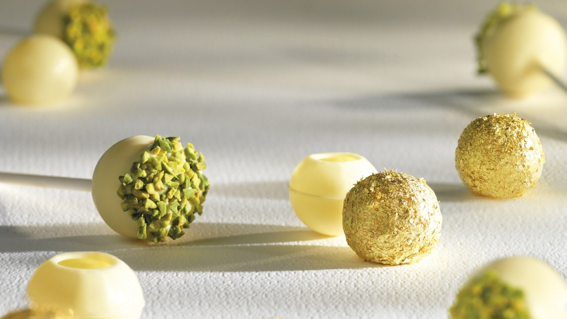 Image of White Pistachio Chocolate truffles