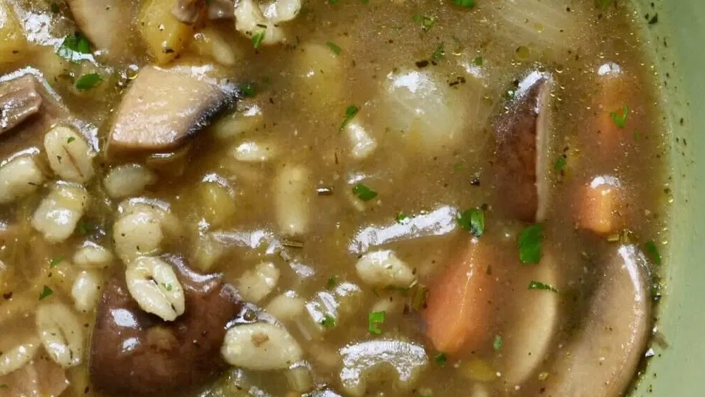 Image of Roasted Mushroom Barley Soup