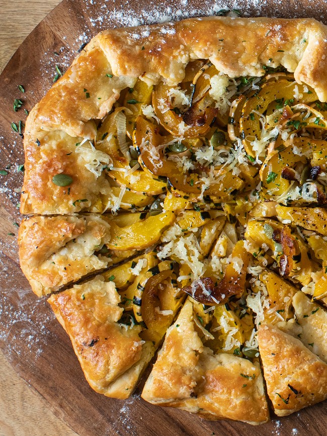 Image of Delicata & Cheddar Galette