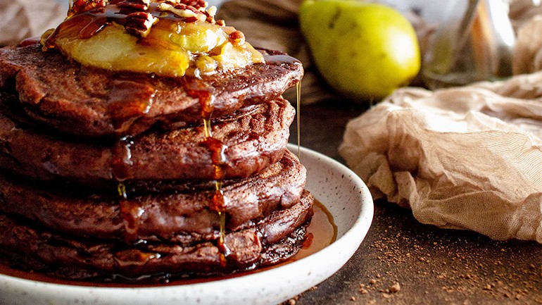 Image of Chocolate Pancakes Recipe