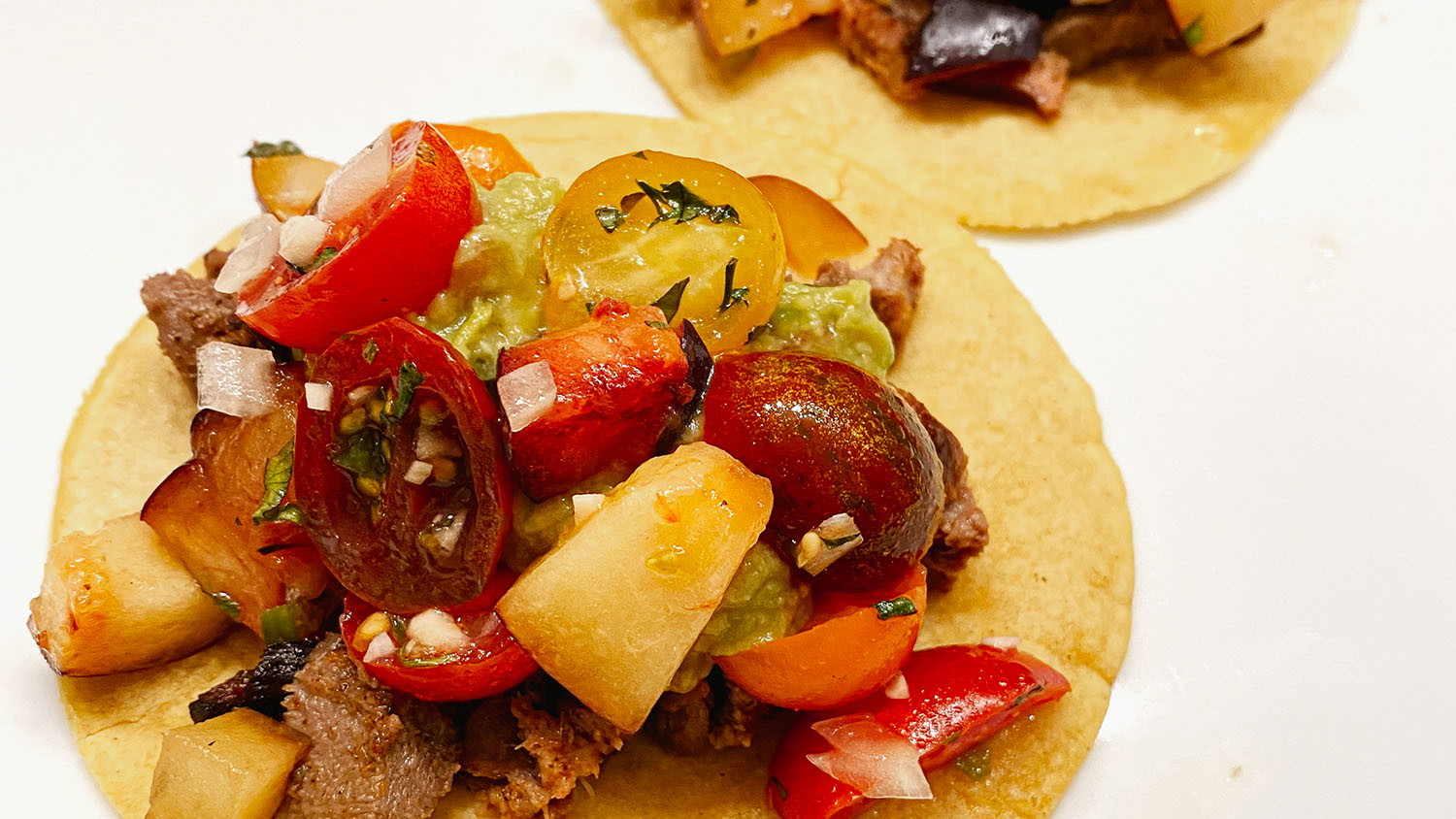 Image of Bison Tongue Tacos with Plum Salsa