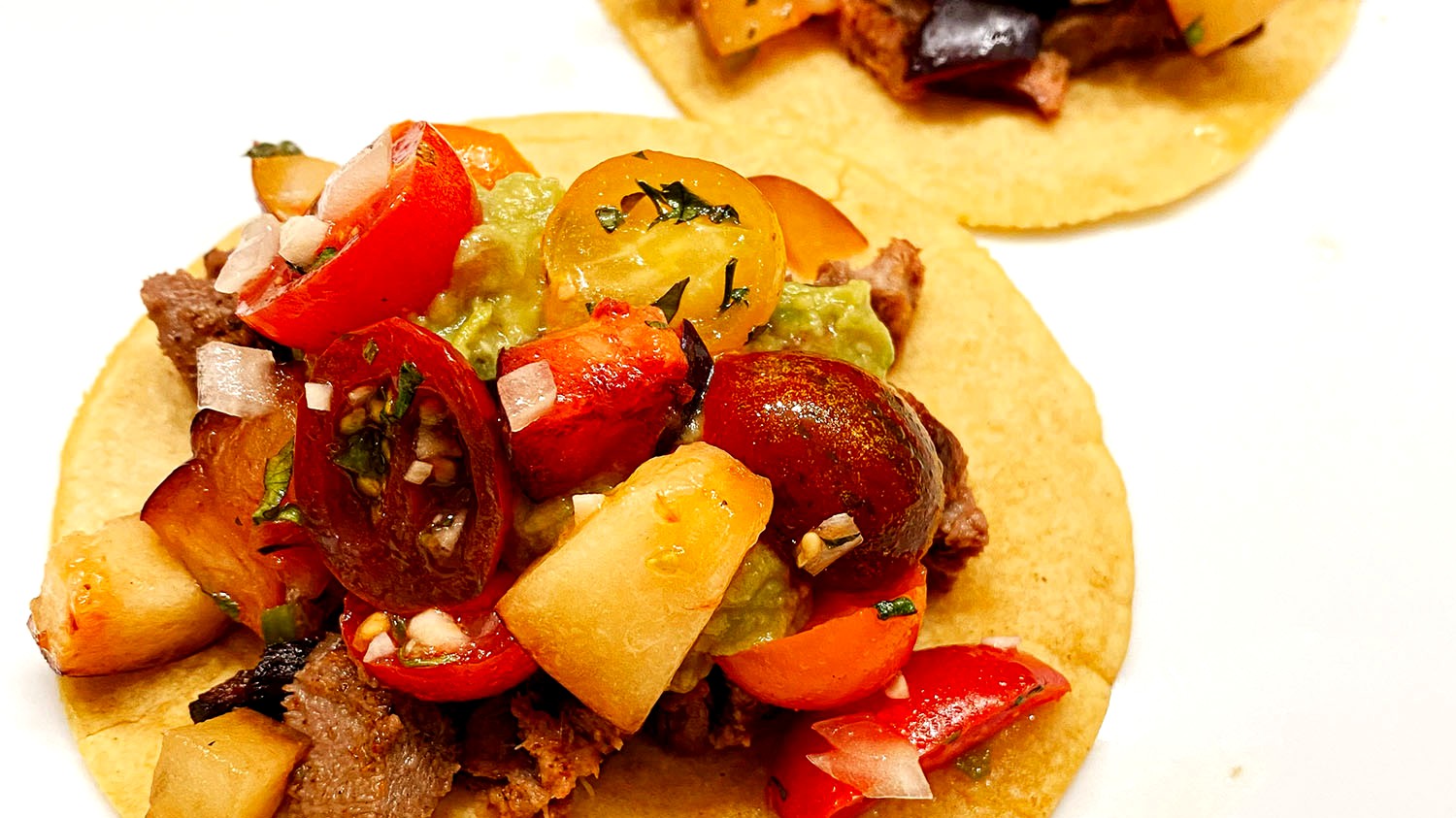 Image of Bison Tongue Tacos with Plum Salsa