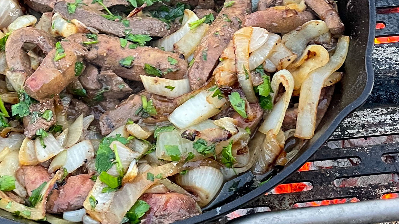 Image of Bison Liver and Onions